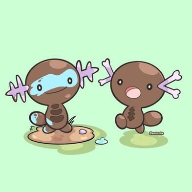 When Two Woopers Meet A Paldean Wooper runs to a Wooper covered in mud
